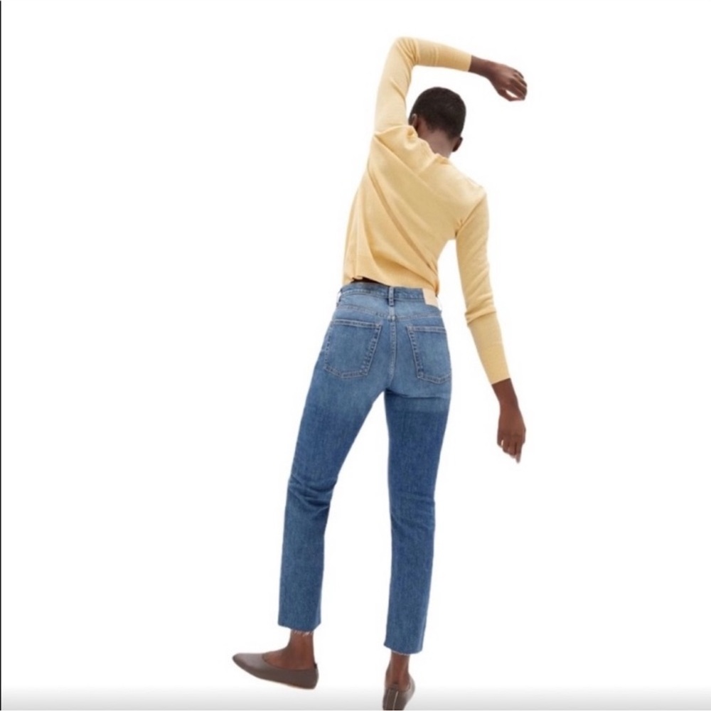 Everlane Original Cheeky Jean - Crop Raw Hem - Size 27 - Picture 4 of 13